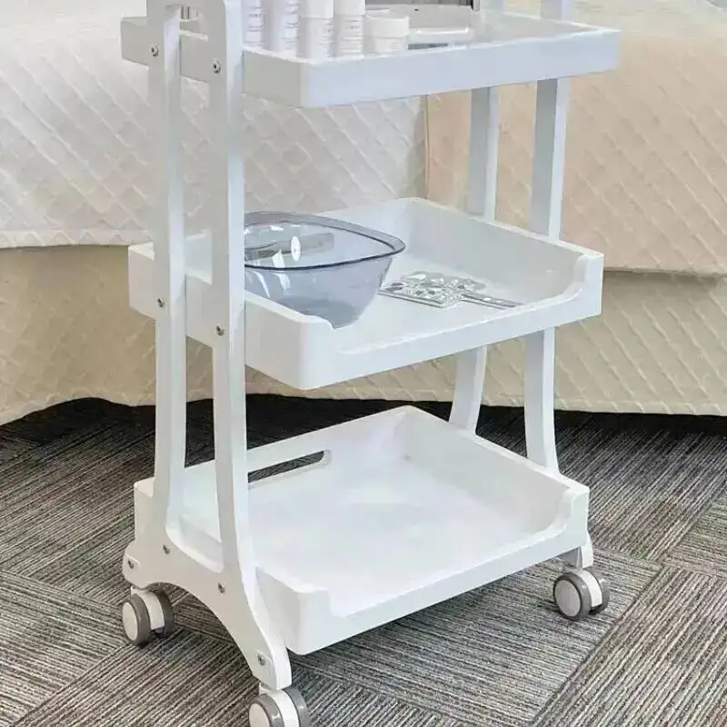Tool Organizer Wheels Trolley Aesthetics Barber Stainless Delivery Spa Salon carrito organizador para lashista Stations Acrylic