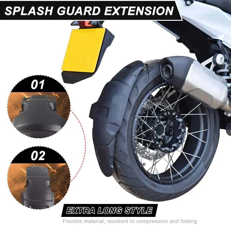 Guardabarros trasero para rueda trasera de motocicleta, edición extendida para BMW R1300GS R1300 GS 2023--T45C