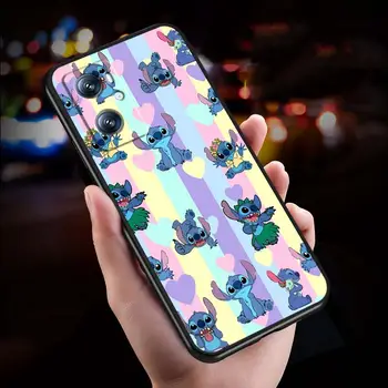 Roztomilý kreslený kryt na telefon s motivem Disney Stitch pro OPPO Reno 7 A96 A40 A58 5 6 Realme GT A74 A78 Neo2 A74 A78 Find X5 X3 X7 X8 Černý 8 nejlepší prodej roztomilý kryt na telefon OPPO - №7