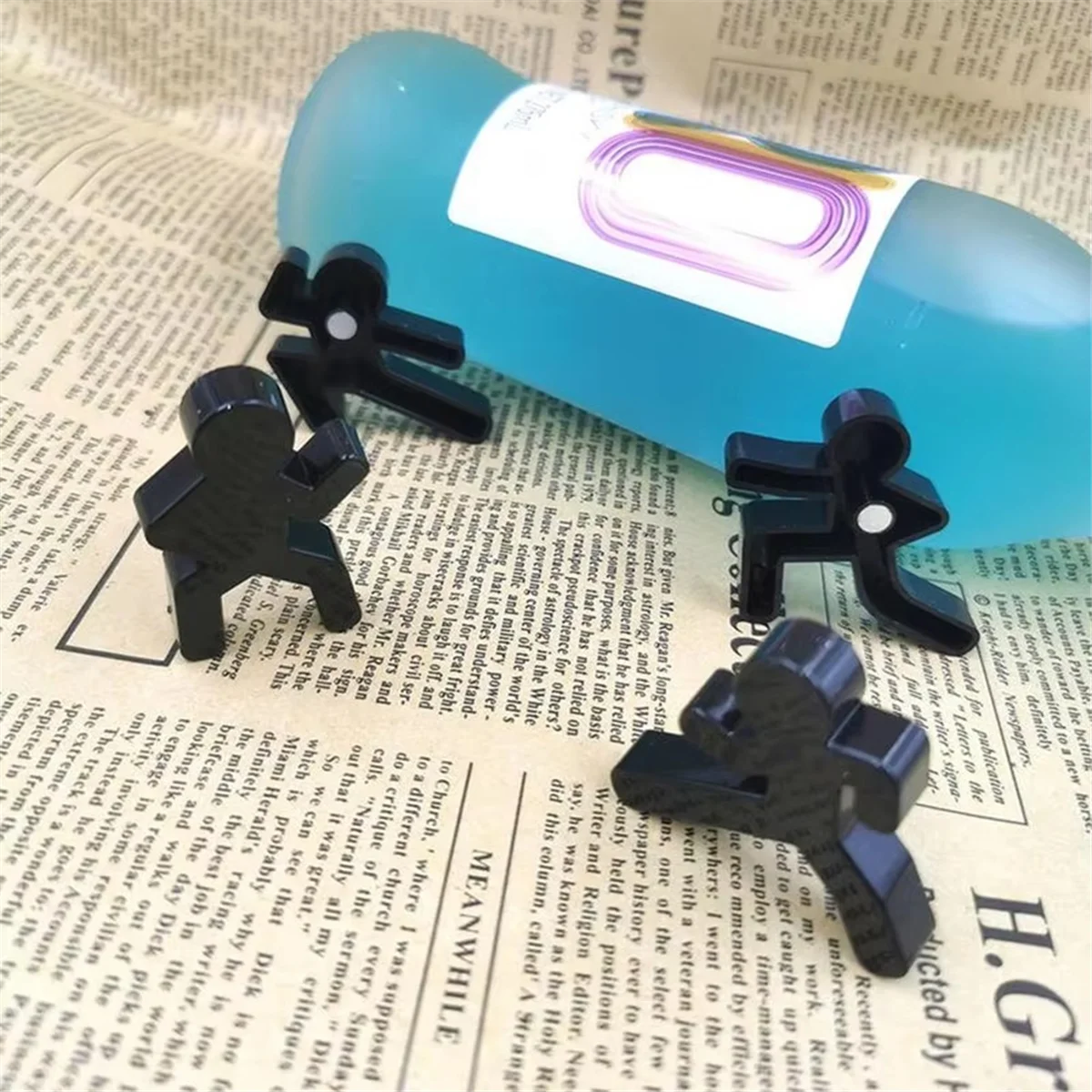 مغناطيس ABJZ Stickman 4 قطع مغناطيس ديكور Stickman ديكور مغناطيسي رائع للمنزل للاستخدام الشخصي وإكسسوارات المطبخ