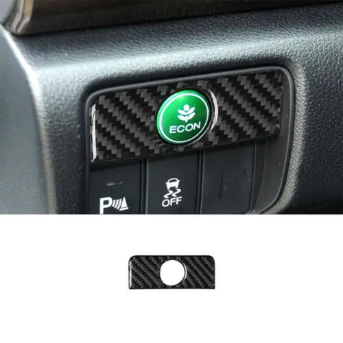 

Carbon Fiber Interior ECON Button Panel Cover Trim For Honda Accord 2013-2017