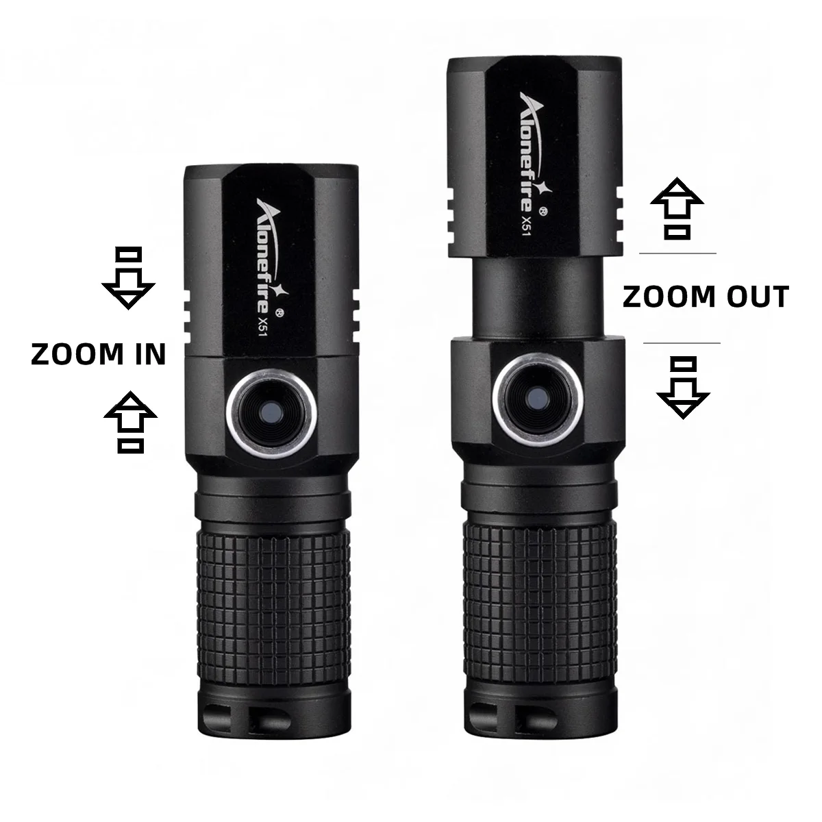 Powerful Led Flashlight Mini LED Lantern EDC Rechargeable Type-c Flash Light Torch Lamp For Outdoor Camping Tactical Torch X51