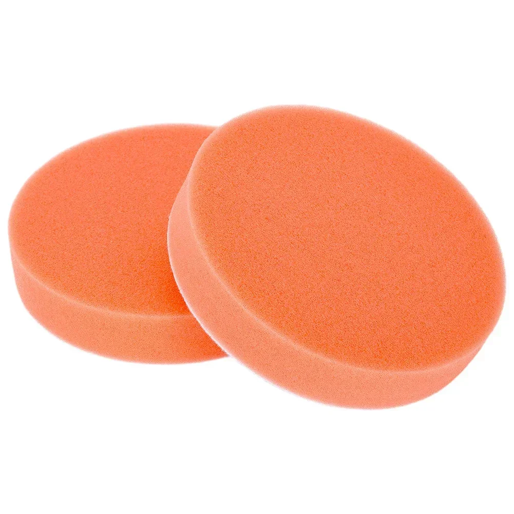 2pcs 5in/125mm Polishing Buffing Pad Flat Sponge Pad Polishing/Grinding Tools For Car Clean Waxing Paint Care For Angle Grinder