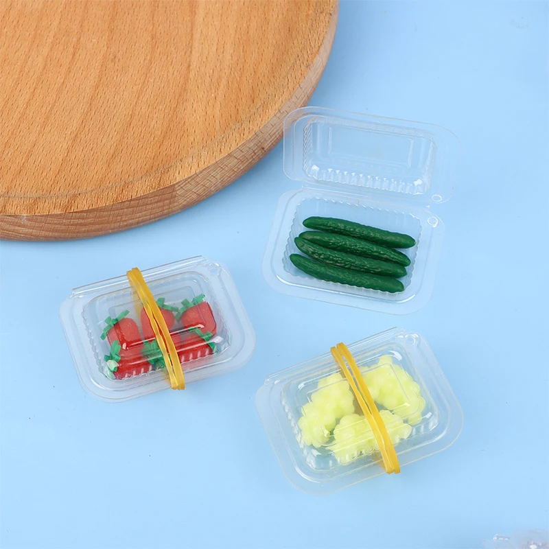 Dollhouse Mini Snack Box Miniature Simulation Dolls House Furniture Model DIY Accessories Home Ornament Toy