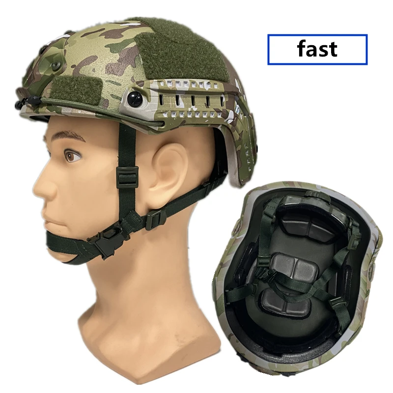 Camouflage glass fiber tactical fast helmet, explosion-proof, shockproof, anti impact, Cs, special forces training helmet