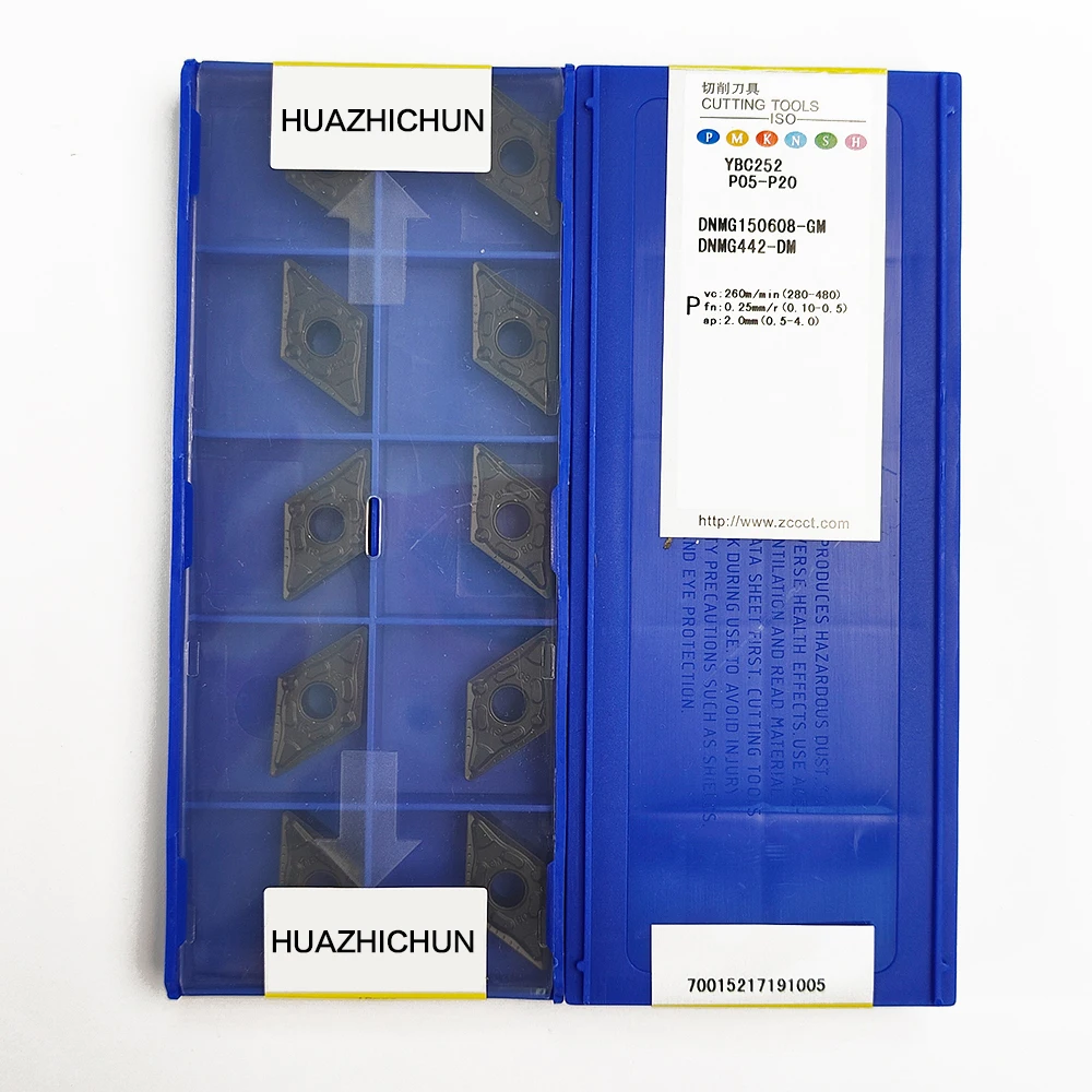 

HUAZHICHUN DNMG150608-GM YBC252 Carbide Inserts Milling Cutter Tool