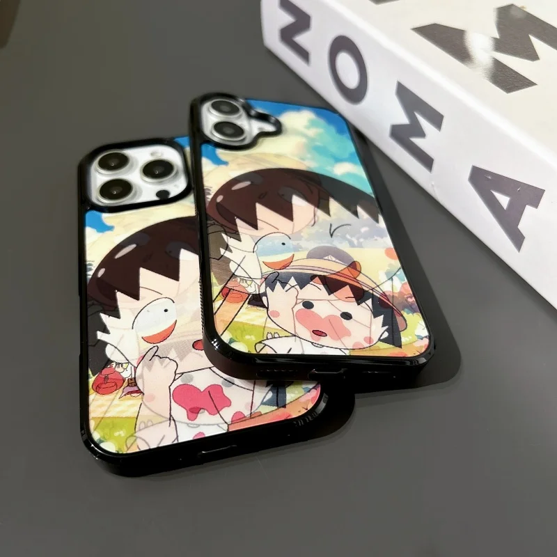 น่ารักปู่หลานสาวเคสโทรศัพท์สําหรับiPhone 11 12 13 14 15 16 Pro Max Plusแม่เหล็กไร้สายชาร์จสําหรับMagsafe Cover
