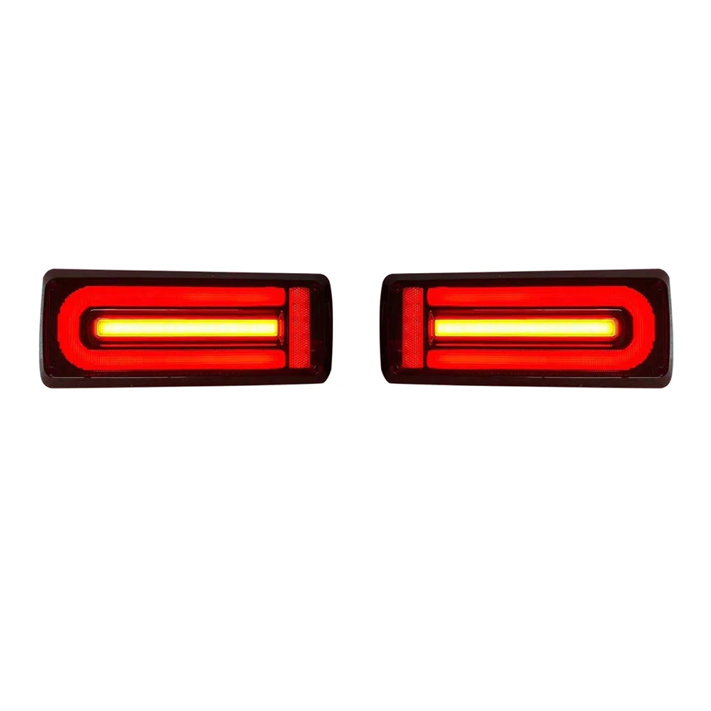 1 Pair Car Taillight LED Rear Lamp With Driving Light + Brake Light + Turn Signal For Mercedes-Benz G Class 1989-2018 W463 W464