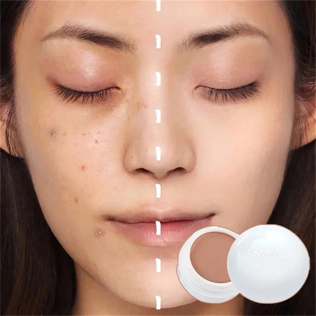 Long Lasting Concealer Foundation Cream Cover Dark Circles Acne Moisturizing Waterproof Facial Makeup for Deep Skin Tone