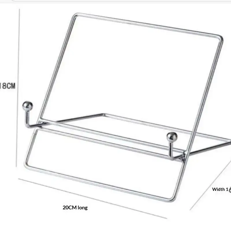 Metal Tablet Stand Portable Desktop Book Holder Stable Foldable Support Bracket For Home Office Reading Working