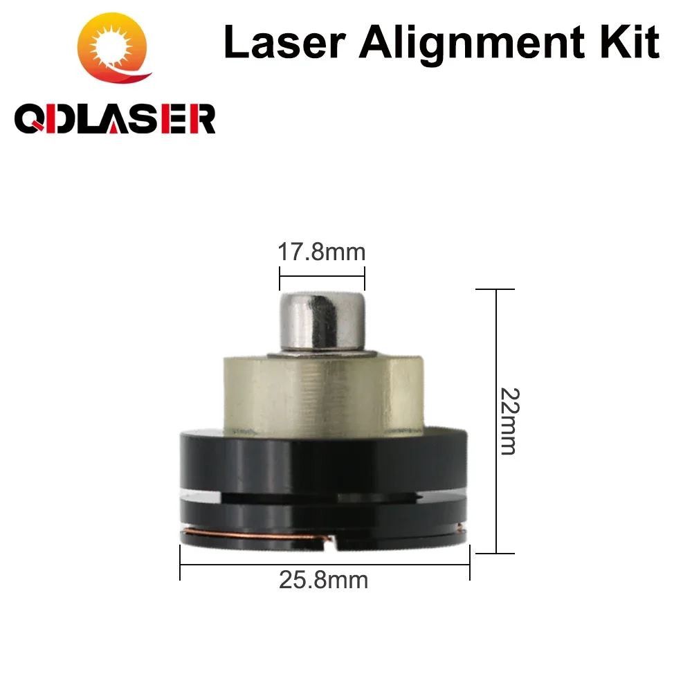 QDLASER Laser path calibration device Black Regulator Alignment Kit For CO2 Laser Cutting Machine Laser path calibration