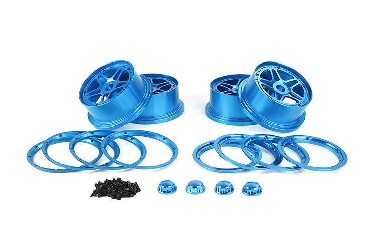 

CNC machined Aluminum Alloy Wheel Hubs Fits 1/5 ROVAN ROFUN LT LOSI 5IVE-T
