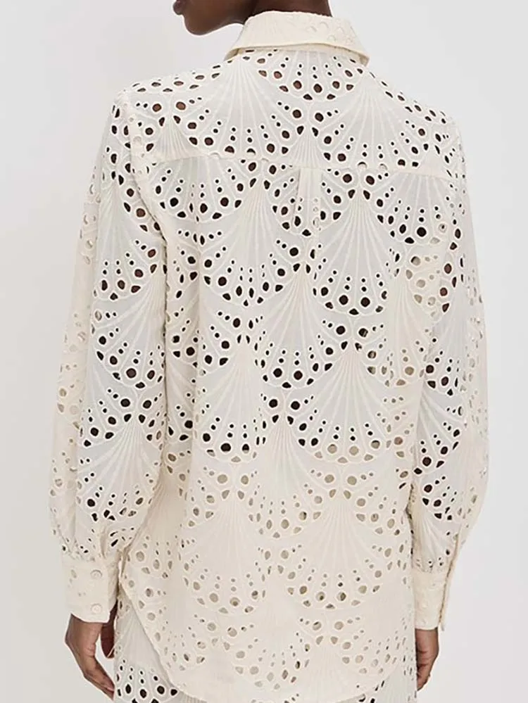 

Новый модный однотонный женский комплект для поездок на работу, свободные отпускные длинные брюки, комплекты из двух предметов, рубашки с открытыми лацканами + брюки, комплект