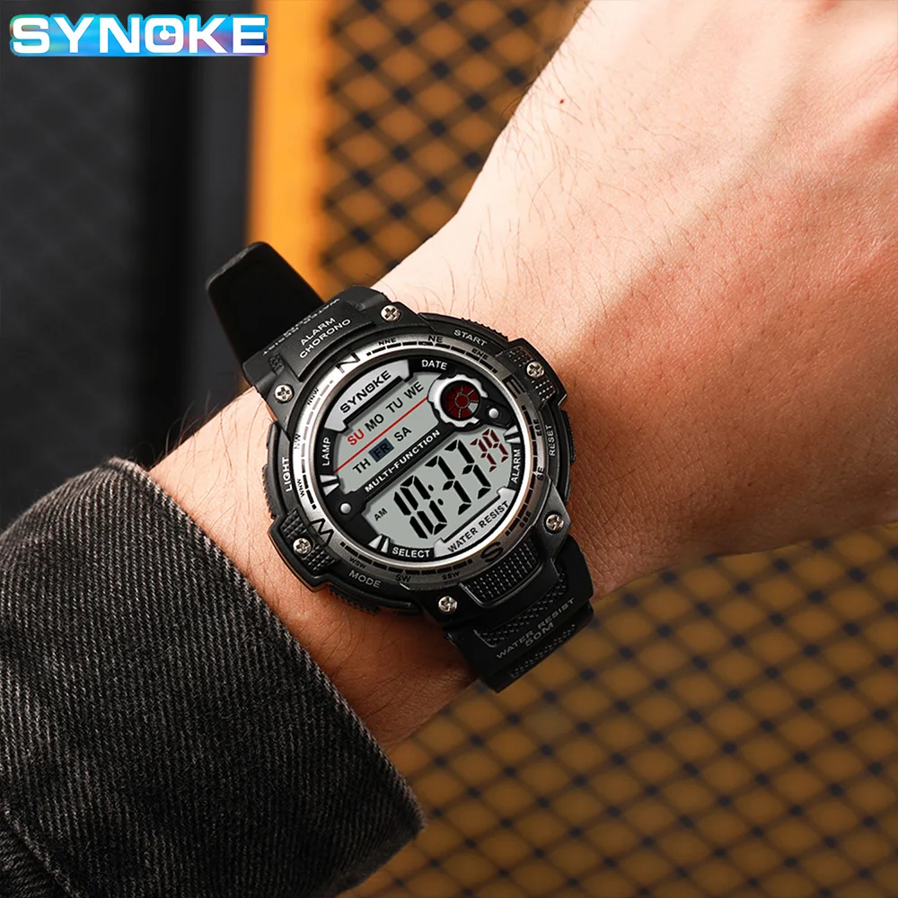 Men Sports Watch LED Digital Watch Big Dial 50M Waterproof Luminous Men Sport Watch Electronic Watches