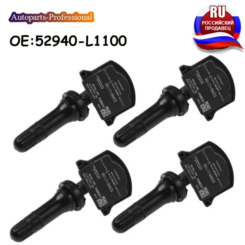 

4 Pcs/lot Car Auto accessorie TPMS Tire pressure Sensor 433Mhz For Hyundai Sonata DN8 KIA Sorento Optima 52940L1100 52940-L1100