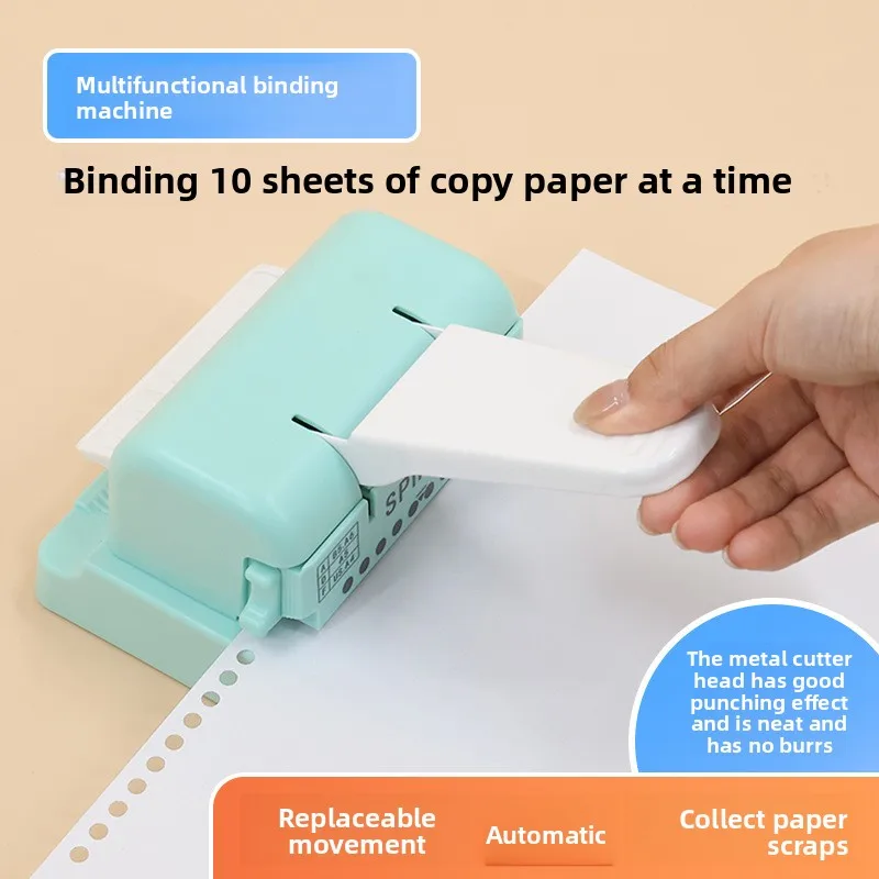 Multi Functional Binding Machine for Office Finance Contracts, Non Punching Binding Machine Paper Drills