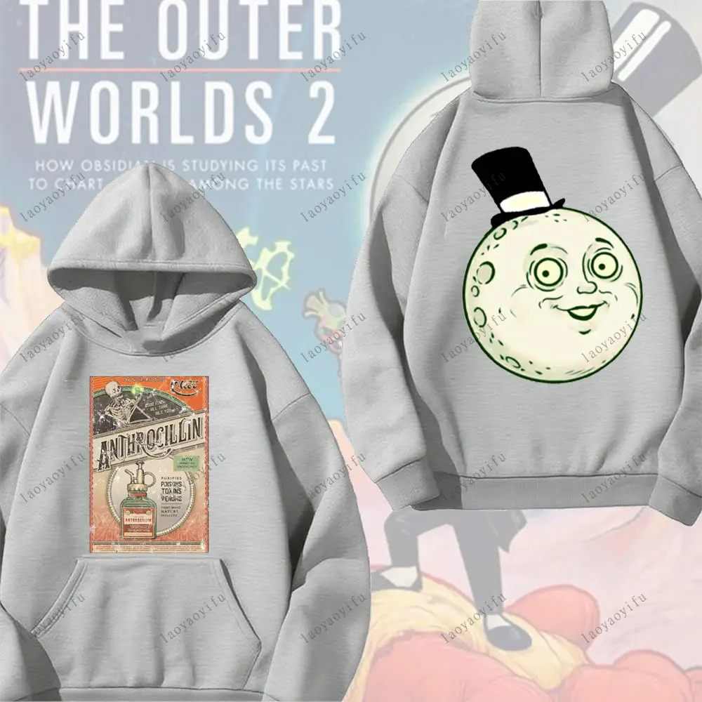 سترة بغطاء للرأس للألعاب من The O-Outer Worlds 2 للرجال والنساء، ملابس رياضية مريحة للخريف والشتاء، سترة بغطاء للرأس