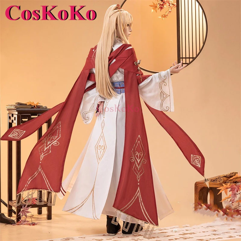 CosKoKo Kaveh Cosplay Anime Game Genshin Impact Handsome Ancient Costume Han Elements Outfit Halloween Party Role Play Clothing