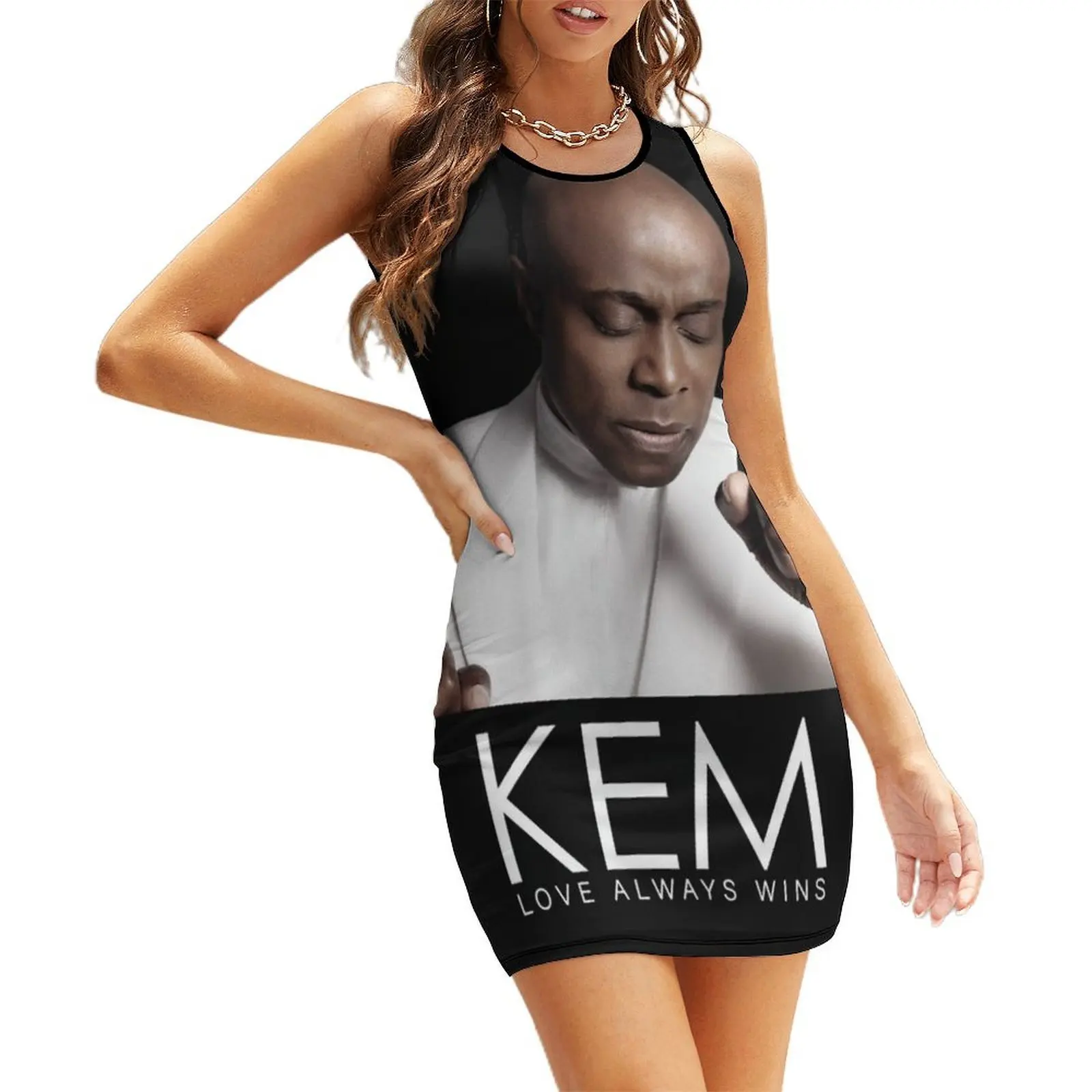 

Kem Love Always Wins Sleeveless Sundress Woman fashion evening dresses women chic and elegant woman dress