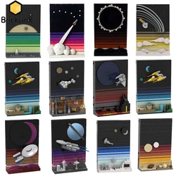 Bricklink Ideas Star Movie Treks Planet Serie Tales of the Space Age Postcard 21340 Sets Building Blocks Kid Toys Christmas Gift