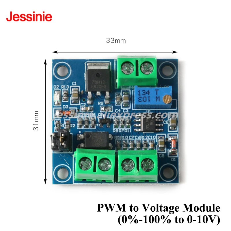PWM to Voltage Module 0%-100% to 0-10V  Adjustable Power Module Voltage to PWM Converter Module 0-5V 0-10V to 0-100%