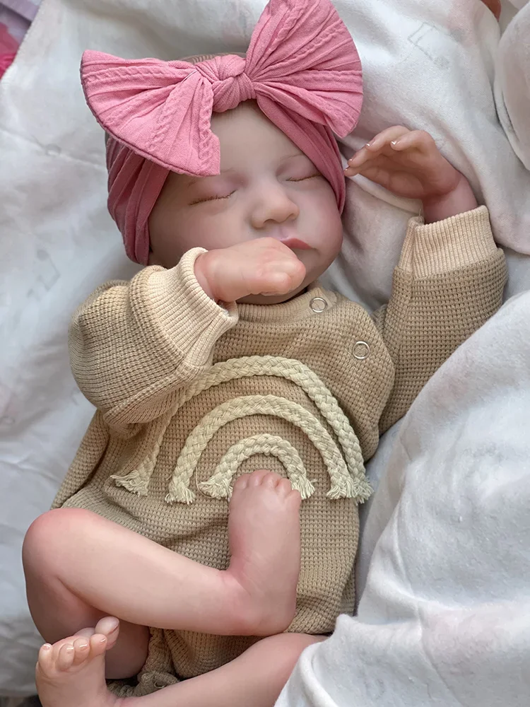 19-calowa lalka Levi Reborn z miękkim korpusem z tkaniny/pełnym korpusem z winylu - realistyczne malowanie skóry 3D z widocznymi żyłkami