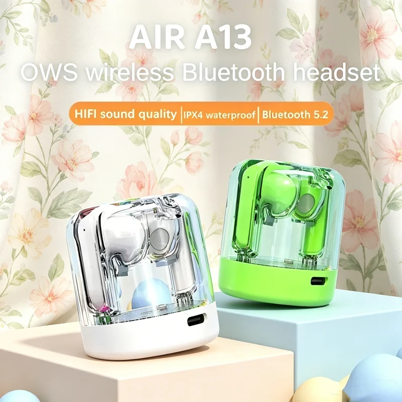 Wireless HIFI Stereo 5.3 Bluetooth Headphones Music Bucket With Light Effect In-Ear Noise-Cancelling Sports Gaming Headphones