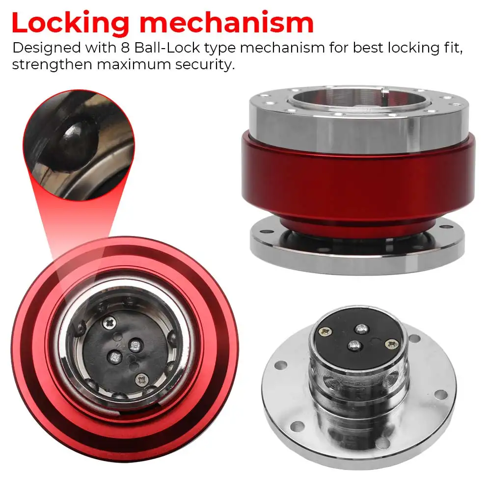 6-Hole Fast Detach Steering Wheel Hub Adapter For Honda Civic Del Sol Prelude Accord Acura Integra 1992-2001 - view 6