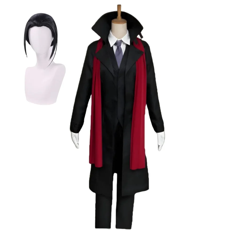 Anime Mori Ogai Cosplay Costume Cosplay Windbreaker Long Jacket Coat Suit  Wigs Halloween Costume 2025 Hot Sale