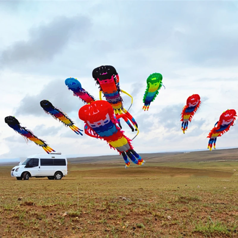 15m oude trilobiet vlieger lijn hanger zachte opblaasbare show kite gigantische vliegers om parachute buitenspeelgoed te vliegen reel