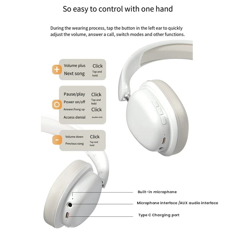 Cuffie Wireless cuffie da gioco di tipo Bluetooth cuffie di grande potenza con microfono a spina speciale di gioco