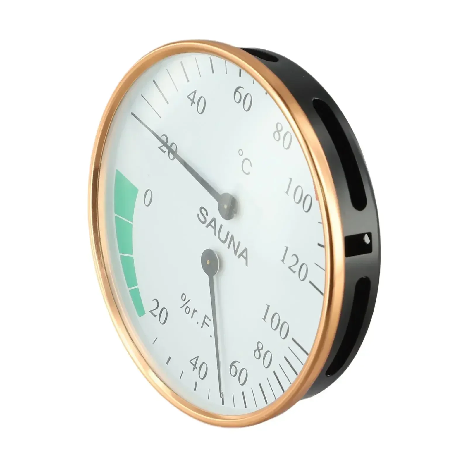 Hot Challenge Thermometer And Humidity Meter Metal Outer Ring Design Physical Sensing Temperature Measurement Range