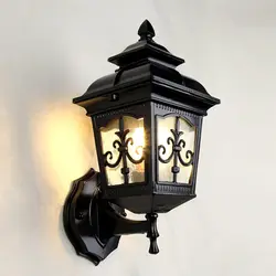 Outdoor European Waterproof Lamps Antique Aisle Exterior Wall Lighting Courtyard Residential Balcony Decorative Wall Lamp