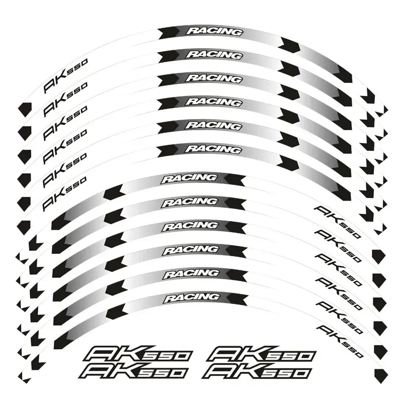 For KYMCO AK550 AK 550 Motorcycle Parts Contour Wheel Decoration Decal Sticker - 4 Motor