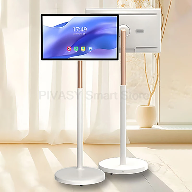

21.5 inch 4G+64G Android 11 Moving Smart Portable Television Video Player Lcd Touch Screen Rotatable Tv with Moveable Stand