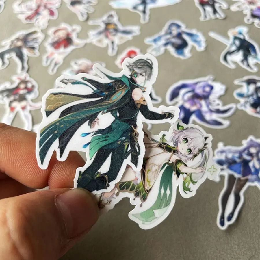 24pcs Large Genshin Impact Sticker — Yae Miko Tartaglia Raiden Shogun Alhaitham Juglans Regia Klee