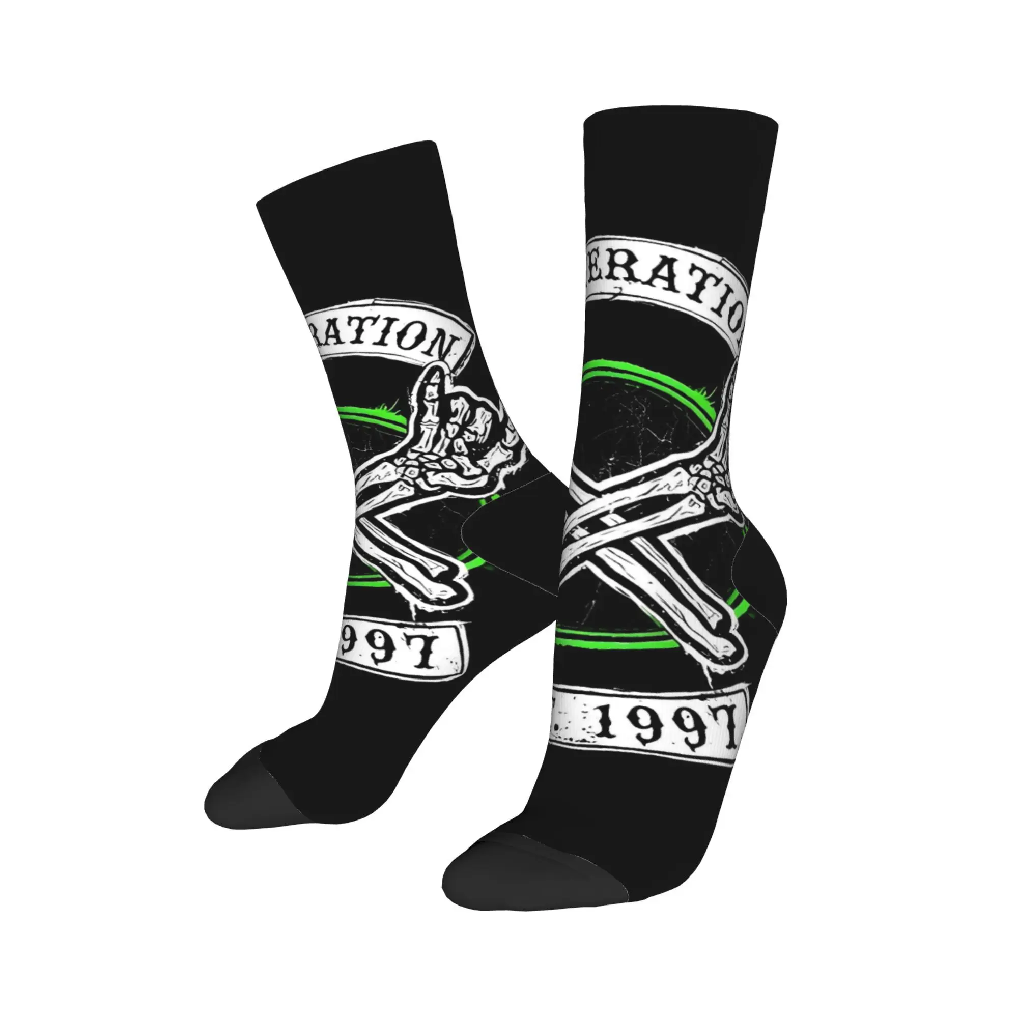 الكبار الرجال الجوارب D-الجيل X جوارب المصارعة الخريف جودة أنيقة الجوارب نمط الجري عدم الانزلاق الجوارب