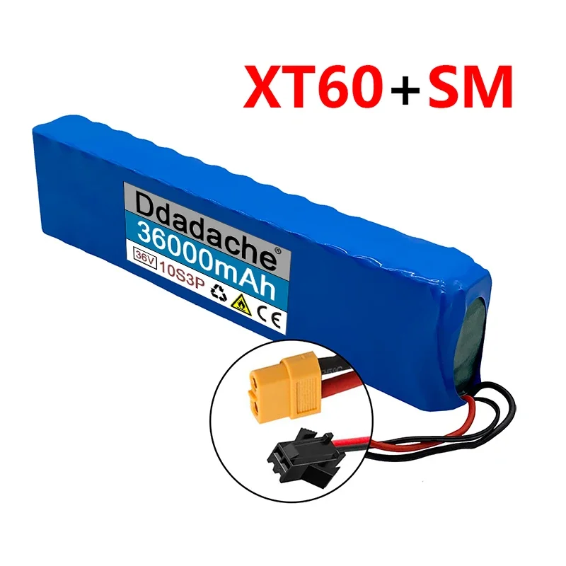 

Free Shipping Rechargeable Lithium Batterypack 10S3P 36V 36Ah 18650600W Used FomotorcycleScooters and Electric Vehicles with BMS