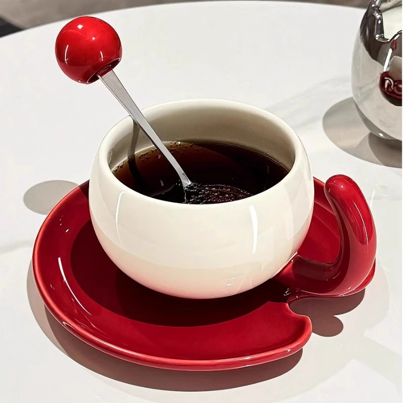 

Tea Cup Set Luxury Coffee Cups Creative Tea Pair Ceramic Mug Tableware Unique Handcrafted Design Tazas Creativas Mugs Ceramic