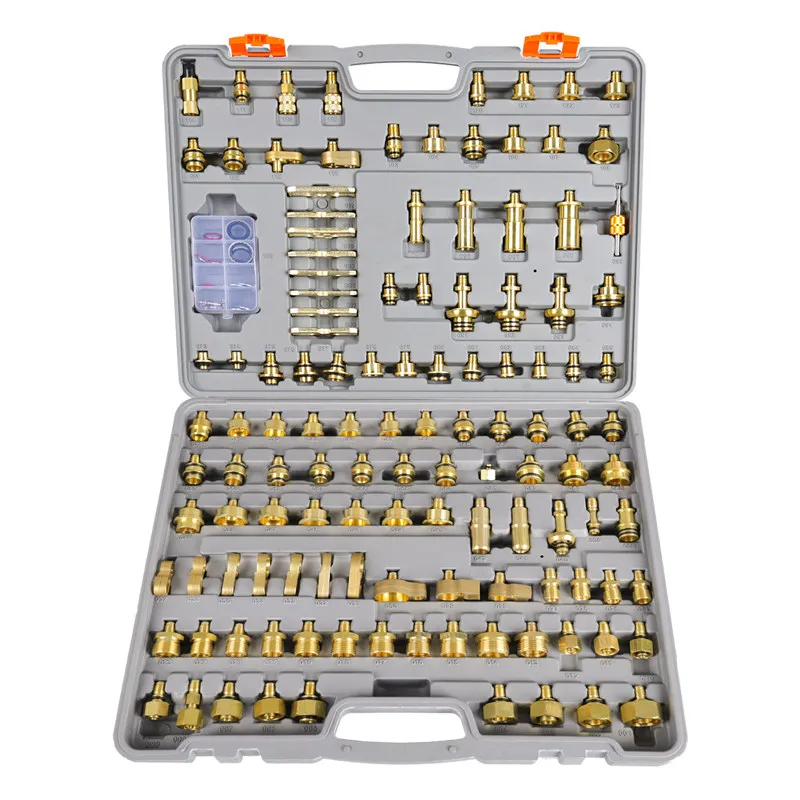 Pure Copper AC Leak Plugging Tool Aircon Pipeline Leak Detector Connector For Truck Engineering Vehicle Maintenance