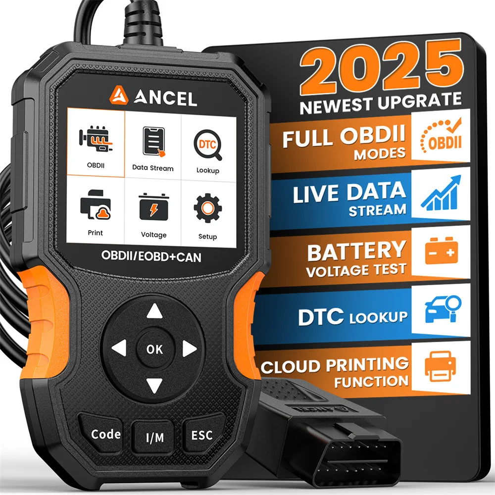 

The ANCEL AS300 Scanner Supports All OBD2 Modes for Reading Fault Codes. On-Board Diagnostics (ODD) System, Battery Voltage test