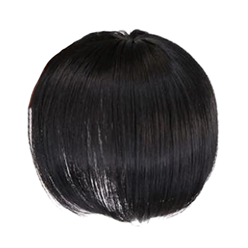 Human Hair Topper Wig with Bangs Increase the Amount of Hair on the Top of the Head to Cover the White Hair Hairpiece A