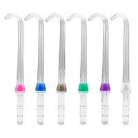 Replacement Tips for Waterpik Water Flosser (6 Implat Denture Tips)，Water Flosser Tip Replacement, DT-100E, fit WP-100 WP-900