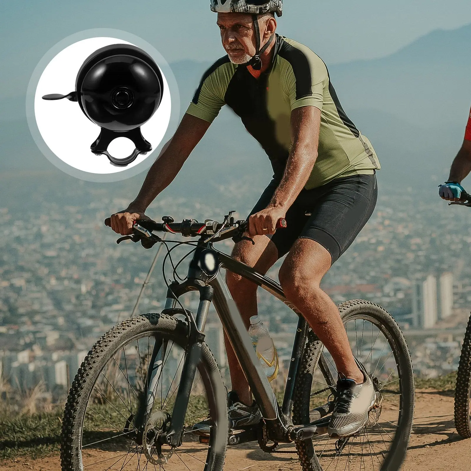 الرجعية خمر الحديد دراجة جرس بصوت عال رنين مكافحة الشيخوخة المحمولة دراجة قارع الأجراس لدراجات الطريق الكبار تحذير السلامة ركوب الدراجات