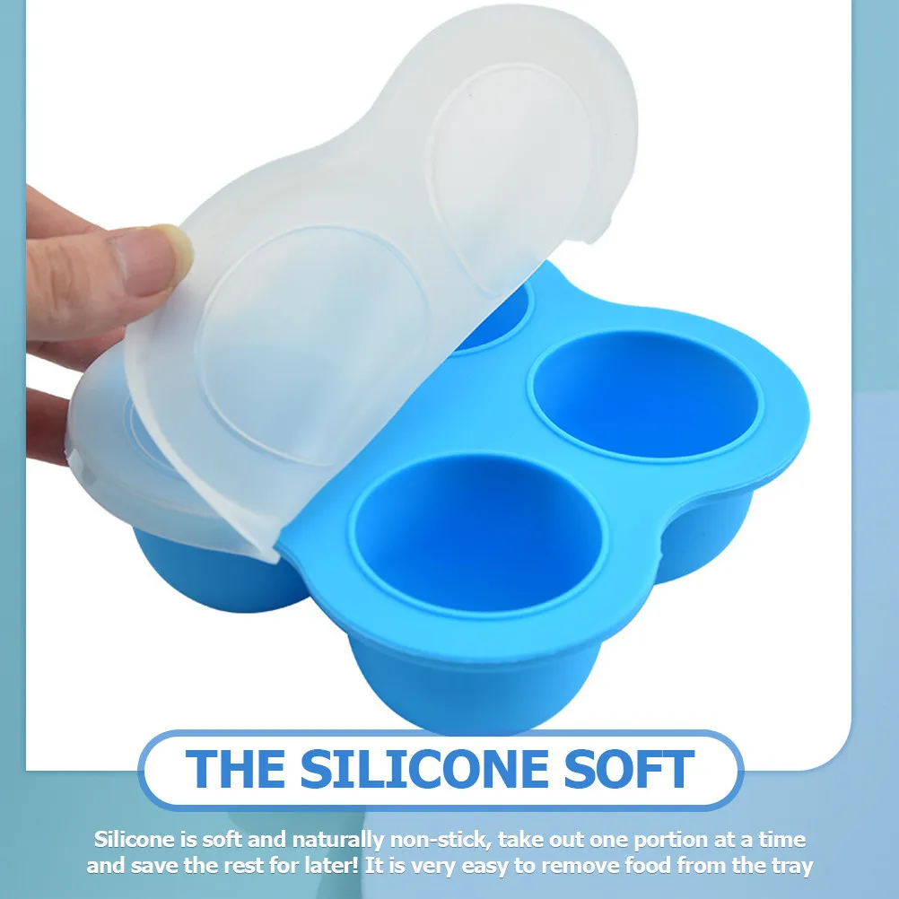 

Silicone Baby Food Freezer Tray Storage Container Sealed Keeping Box for Baby Complementary Food Storage