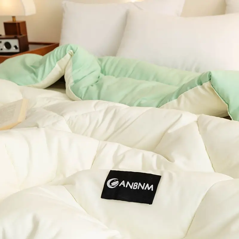 Thickened New Winter Twin Air Conditioning Spring Autumn Non Soy Fiber Winter Quilt Thickened To Keep Warm Winter Thick Quilt