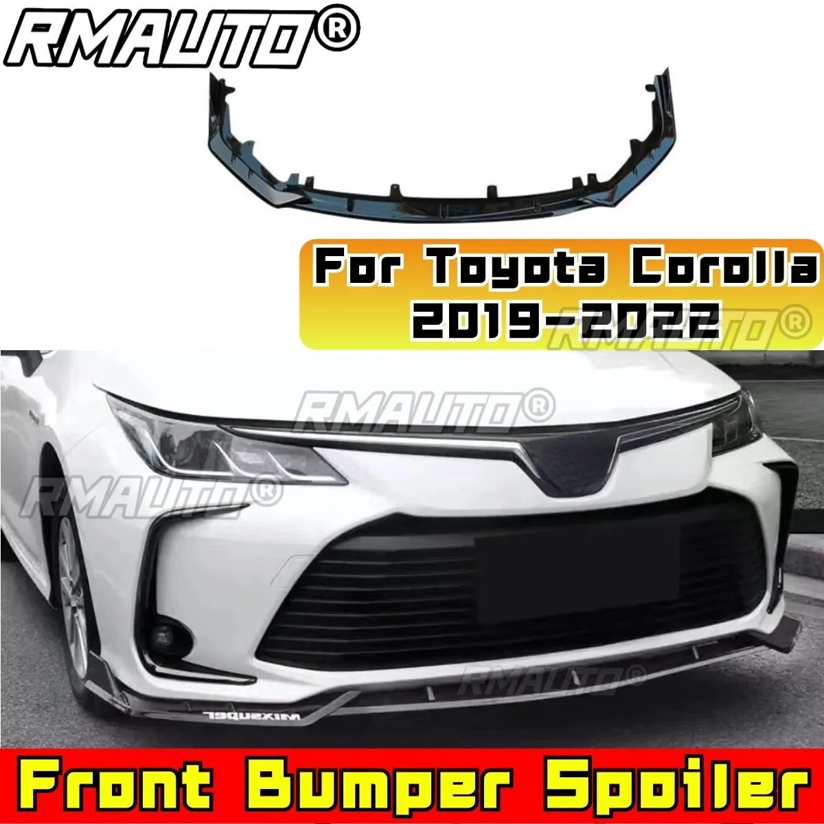 

Для Toyota Corolla 2019-2022 автомобильные аксессуары передний бампер разделитель губ диффузор спойлер бампер защита губ модификация часть