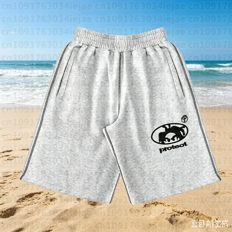 Men's 2026 New Hot Summer Y2K Hiphop Streetwear Shorts European Street Style Trendy Baggy Casual Cargo Urban Wear