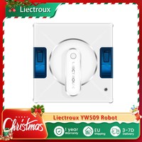 Liectroux YW509 Robot Window Vacuum Cleaner, Double Water Spray, 3000Pa Suction Power, Laser Sensor Anti-fall, 3 Cleaning Modes