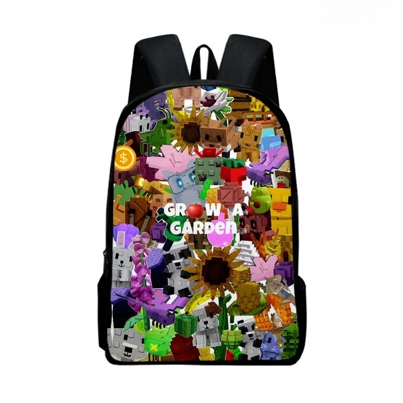 ROBLOX Grow A Garden-rugzak voor studenten, jongens, meisjestassen, tieners, dagelijkse rugzak, reisrugzakken, dagelijkse benodigdheden